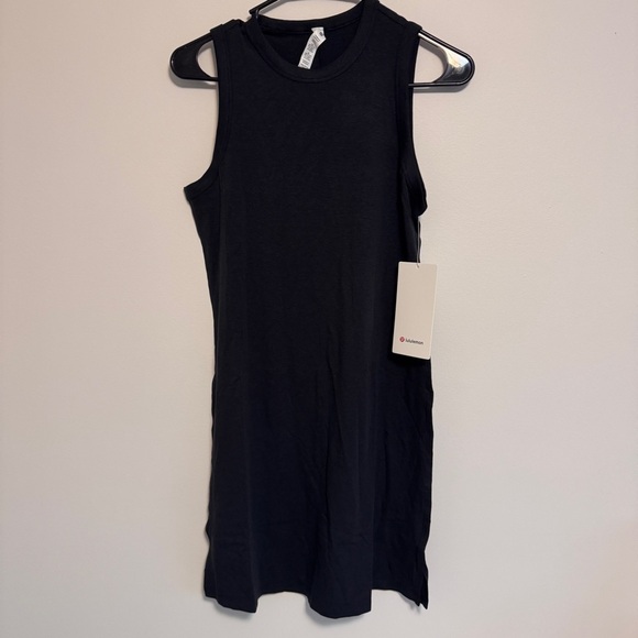 🆕 Lululemon Classic Fit Cotton Blend Dress - Black - Picture 1 of 9